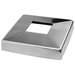 Kryt spodnej príruby (108x108/25x1.5mm), otvor: 40.5x40.5mm, na profil 40x40mm, brúsená nerez K320 /AISI304 Kryt spodnej príruby (108x108/25x1.5mm), otvor: 40.5x40.5mm, na profil 40x40mm, brúsená nerez K320 /AISI304